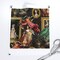 Green French Toile Rococo Queen Baroque Frames Museum History Large Scale Portraiture Neoclassical Custom Pre-pasted Wallpaper by Spoonflower Pre-Pasted Wallpaper 2FT Wide